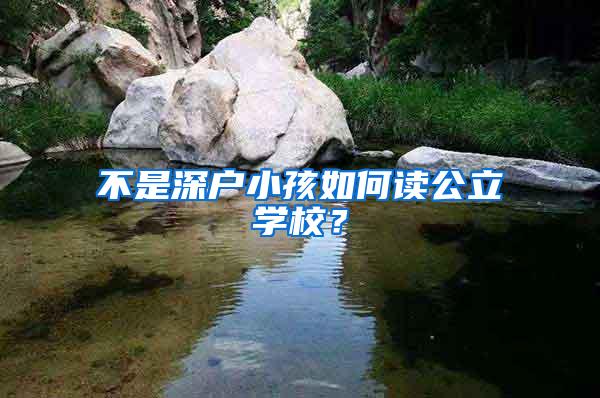 不是深户小孩如何读公立学校？