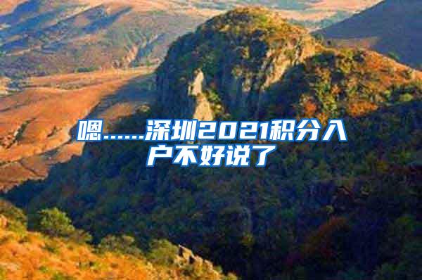 嗯......深圳2021积分入户不好说了