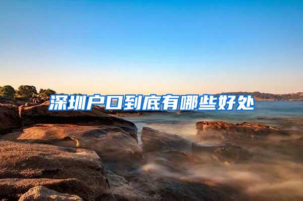 深圳户口到底有哪些好处