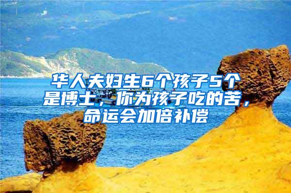 华人夫妇生6个孩子5个是博士，你为孩子吃的苦，命运会加倍补偿