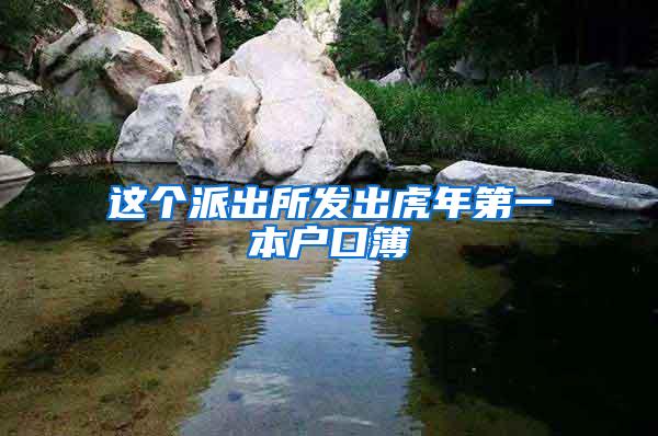 这个派出所发出虎年第一本户口簿