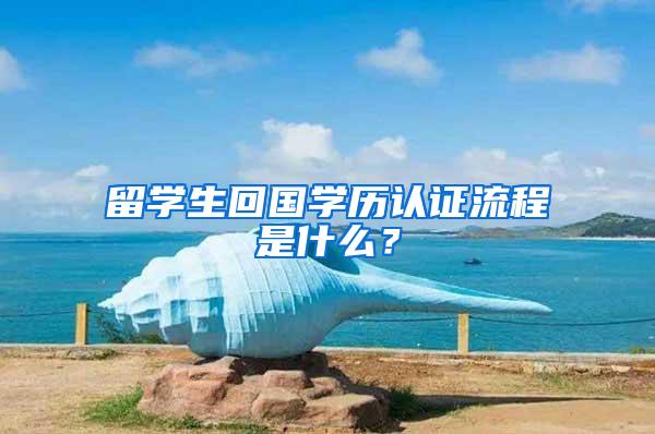 留学生回国学历认证流程是什么？