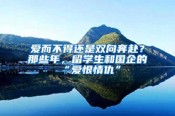 爱而不得还是双向奔赴？那些年，留学生和国企的“爱恨情仇”