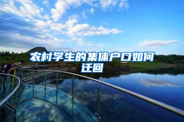 农村学生的集体户口如何迁回