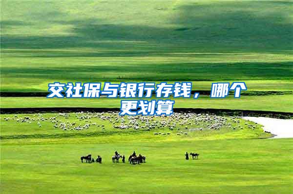 交社保与银行存钱，哪个更划算