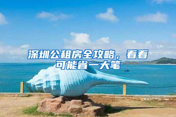 深圳公租房全攻略，看看可能省一大笔