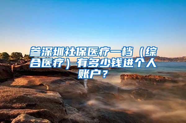 参深圳社保医疗一档（综合医疗）有多少钱进个人账户？