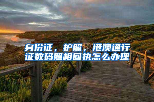 身份证，护照，港澳通行证数码照相回执怎么办理