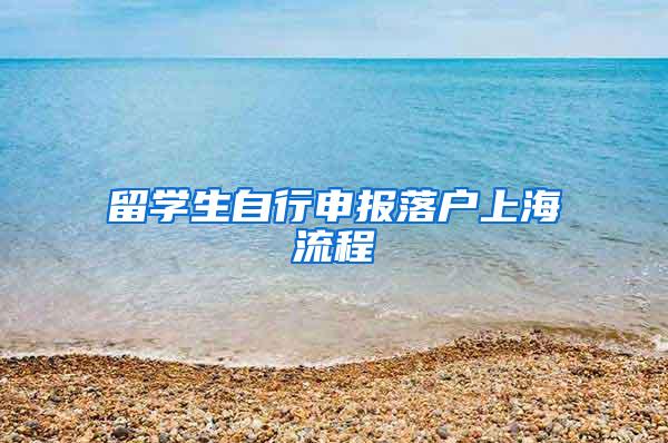 留学生自行申报落户上海流程