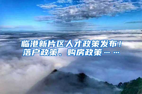 临港新片区人才政策发布！落户政策、购房政策……