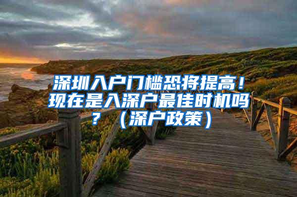 深圳入户门槛恐将提高！现在是入深户最佳时机吗？（深户政策）