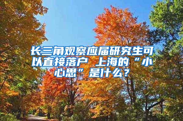 长三角观察应届研究生可以直接落户 上海的“小心思”是什么？