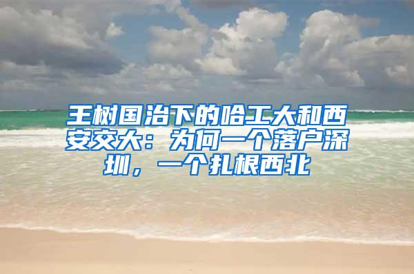王树国治下的哈工大和西安交大：为何一个落户深圳，一个扎根西北
