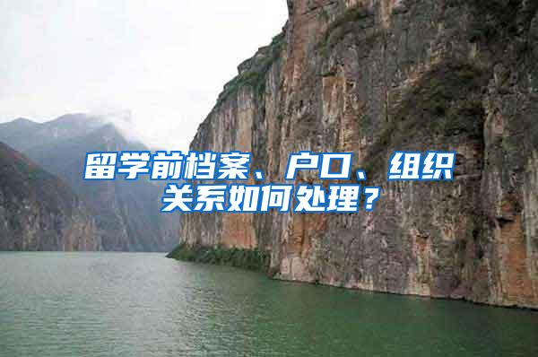 留学前档案、户口、组织关系如何处理？