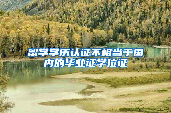 留学学历认证不相当于国内的毕业证学位证
