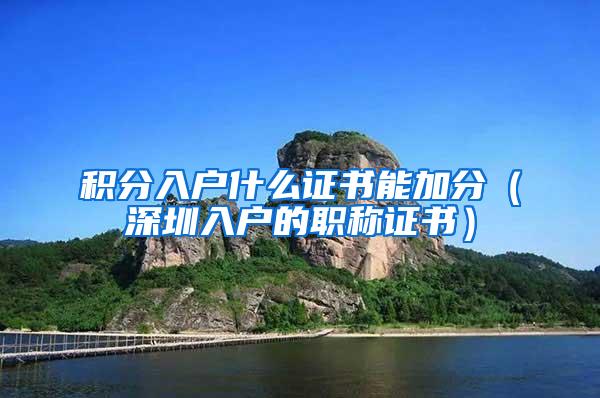 积分入户什么证书能加分（深圳入户的职称证书）