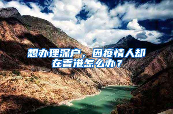 想办理深户，因疫情人却在香港怎么办？