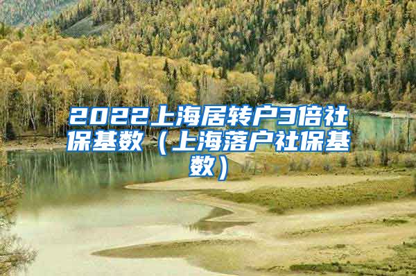 2022上海居转户3倍社保基数（上海落户社保基数）