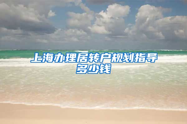 上海办理居转户规划指导多少钱