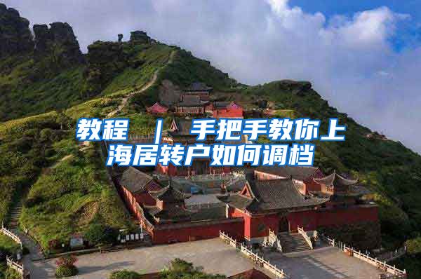 教程 ｜ 手把手教你上海居转户如何调档