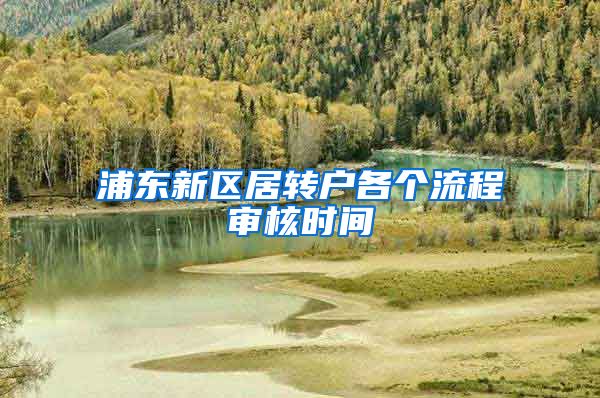浦东新区居转户各个流程审核时间