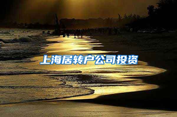 上海居转户公司投资
