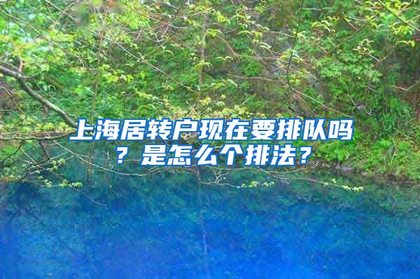 上海居转户现在要排队吗？是怎么个排法？