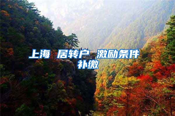 上海 居转户 激励条件 补缴