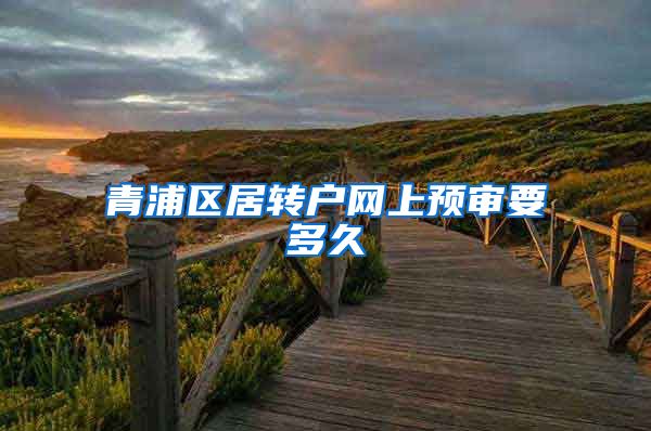 青浦区居转户网上预审要多久