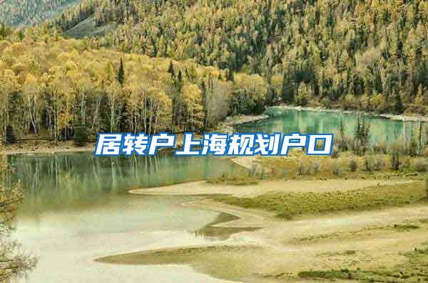 居转户上海规划户口