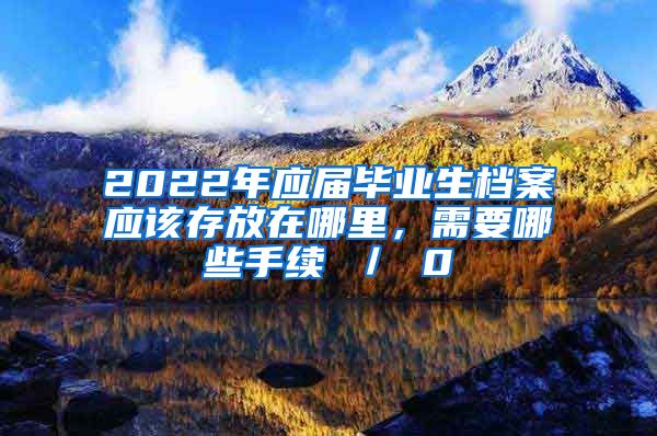 2022年应届毕业生档案应该存放在哪里，需要哪些手续 ／ 0
