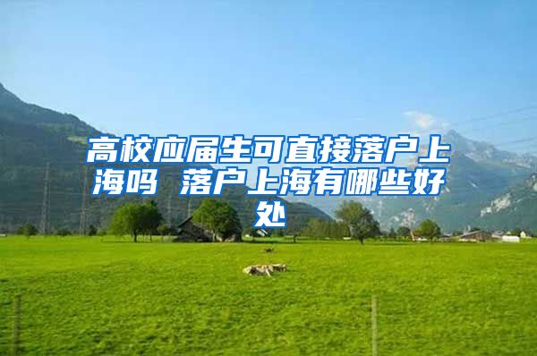 高校应届生可直接落户上海吗 落户上海有哪些好处