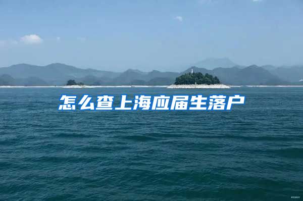 怎么查上海应届生落户