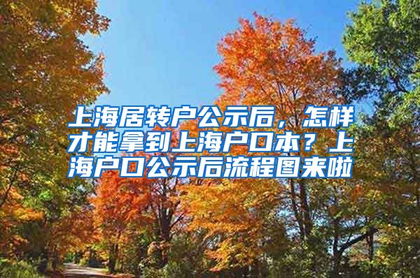 上海居转户公示后，怎样才能拿到上海户口本？上海户口公示后流程图来啦