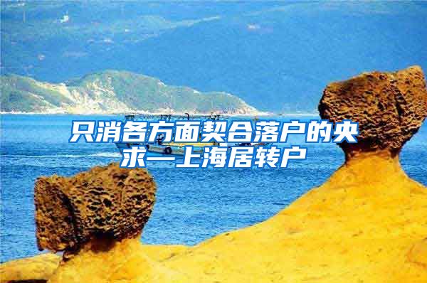 只消各方面契合落户的央求—上海居转户