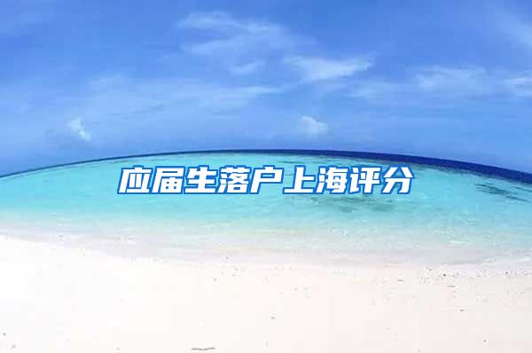 应届生落户上海评分