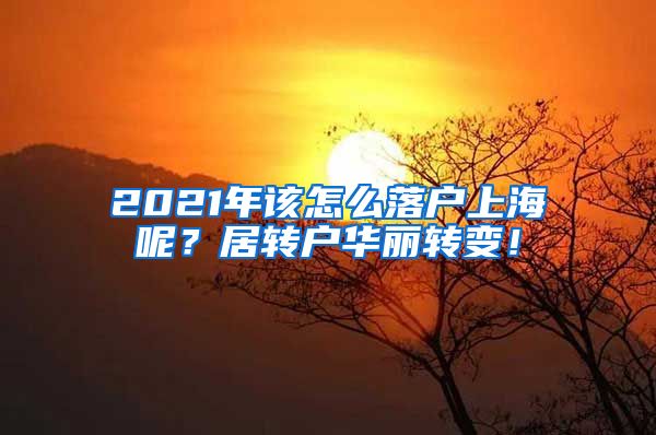 2021年该怎么落户上海呢？居转户华丽转变！