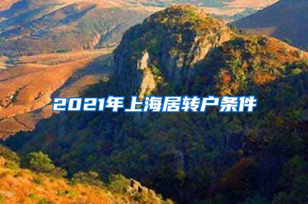 2021年上海居转户条件
