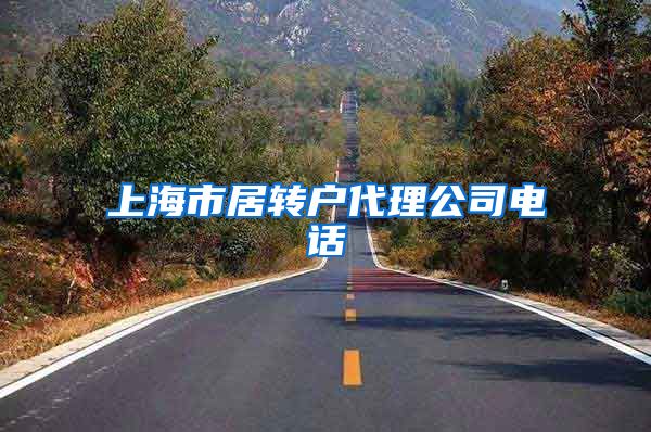 上海市居转户代理公司电话