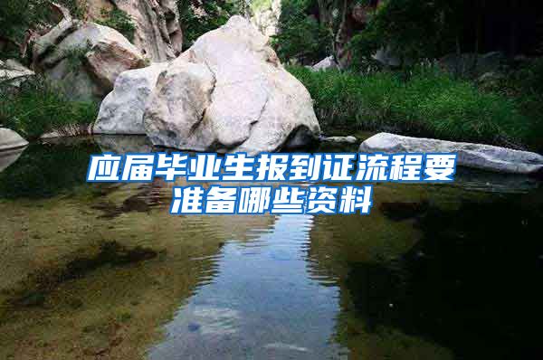 应届毕业生报到证流程要准备哪些资料