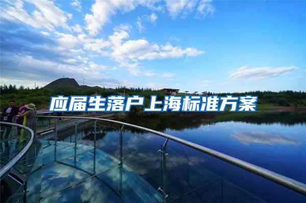 应届生落户上海标准方案
