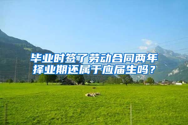 毕业时签了劳动合同两年择业期还属于应届生吗？