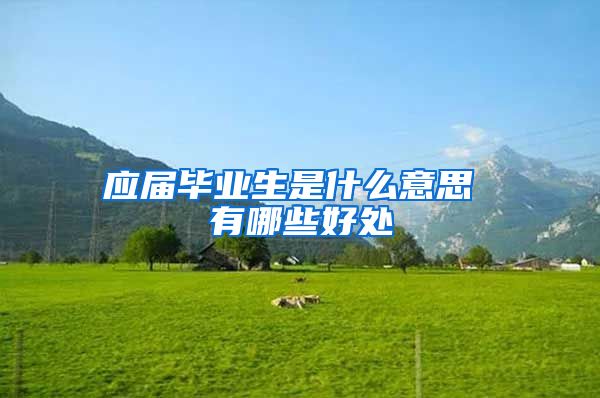 应届毕业生是什么意思 有哪些好处