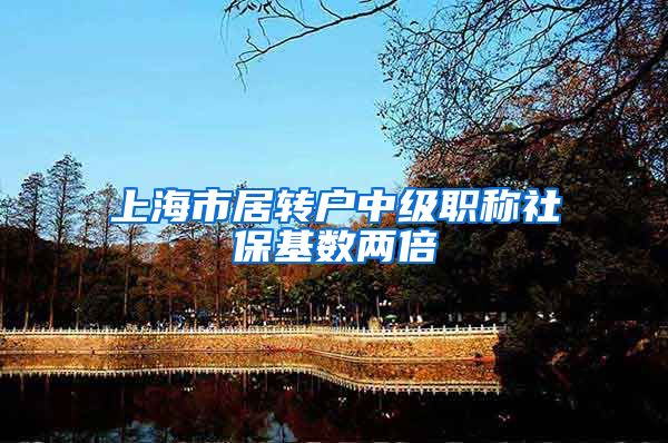 上海市居转户中级职称社保基数两倍