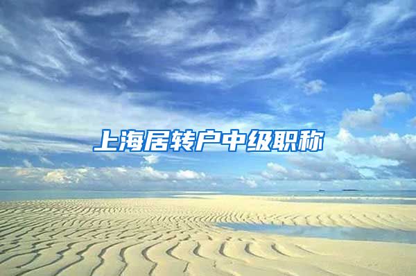 上海居转户中级职称