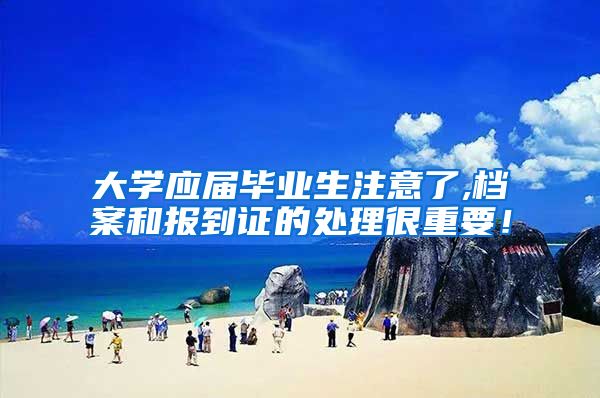 大学应届毕业生注意了,档案和报到证的处理很重要！