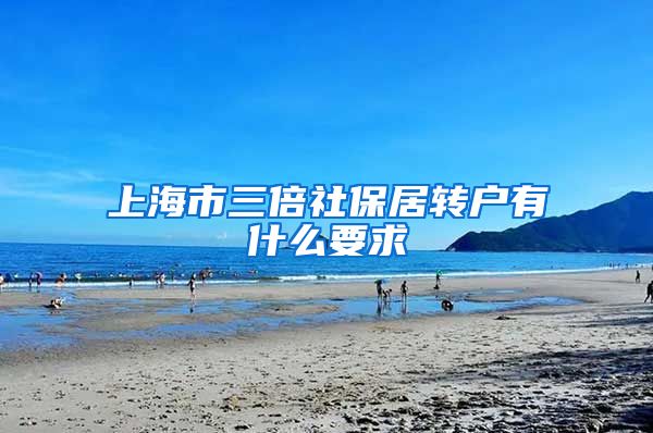 上海市三倍社保居转户有什么要求