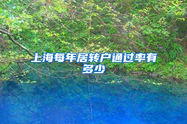 上海每年居转户通过率有多少