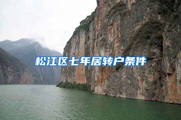 松江区七年居转户条件