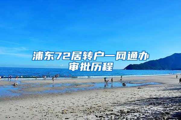 浦东72居转户一网通办审批历程